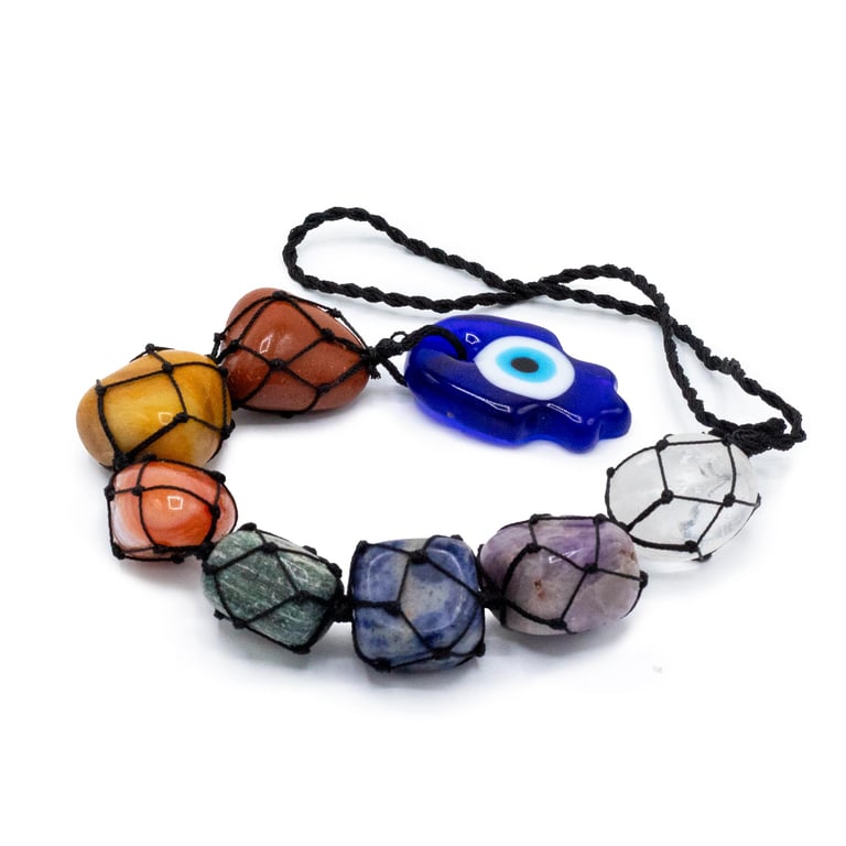 Hansa Hanging Chakra Stone Pendant for Balance and Healing