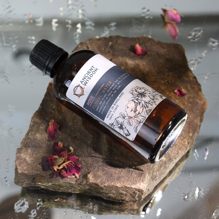 Organic English Rose Hydrolat 100ml - Natural Aromatic Rose Water