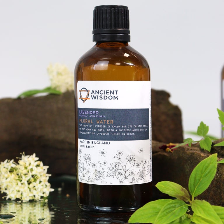Lavender Hydrolat - Organic Lavender Water for Home Aromatherapy and Natural Skincare Toner