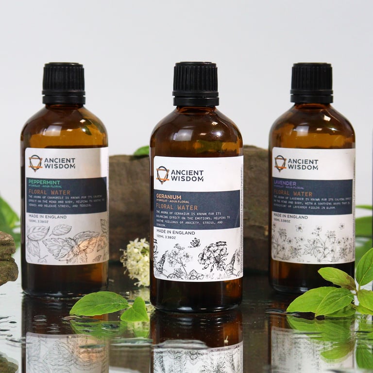 Organic Peppermint Hydrolat 100ml - Natural Aromatic Essence for Relaxation and Wellness