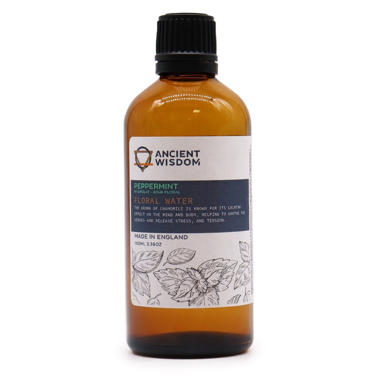 Organic Peppermint Hydrolat 100ml - Natural Aromatic Essence for Relaxation and Wellness