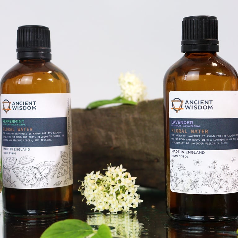Organic Peppermint Hydrolat 100ml - Natural Aromatic Essence for Relaxation and Wellness