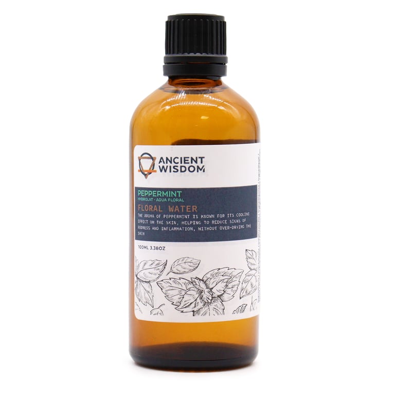 Organic Peppermint Hydrolat 100ml - Natural Aromatic Essence for Relaxation and Wellness