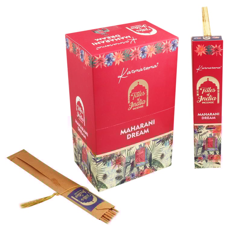 Maharani Dream India Incense Sticks - Aromatic Home Fragrance Inspired by Indian Spirituality