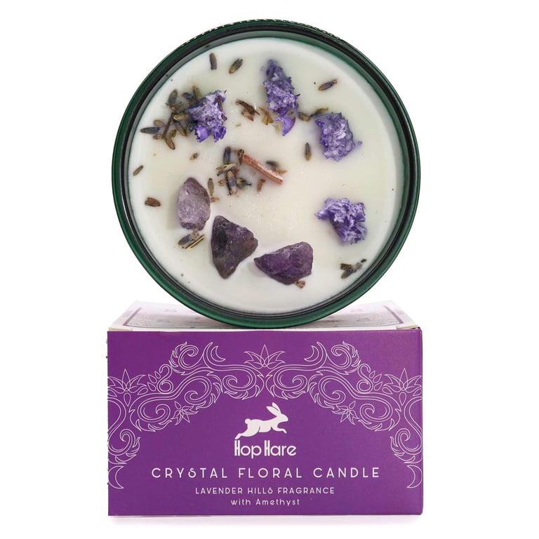 Hop Hare Crystal Magic Flower Candle - The Moon, Decorative Bath & Body Candle