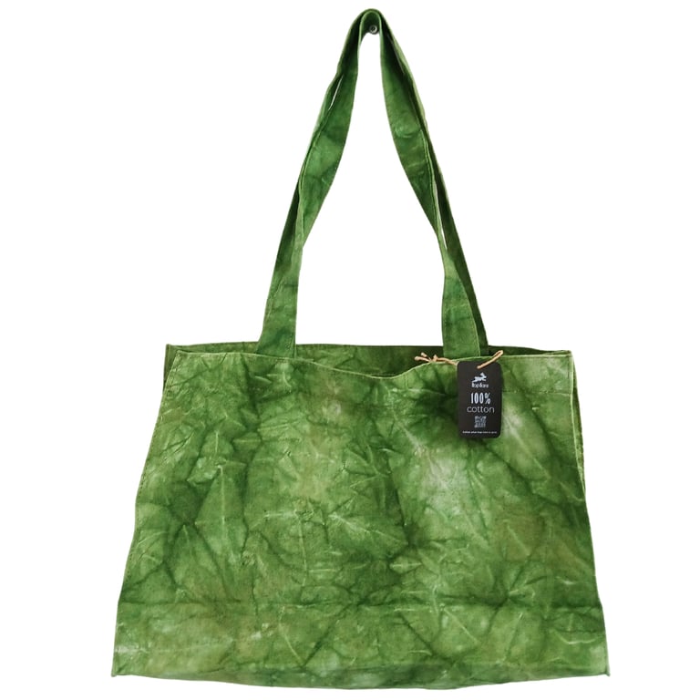 Forest Green Handy Bag - Casual Stonewash Effect Backpack