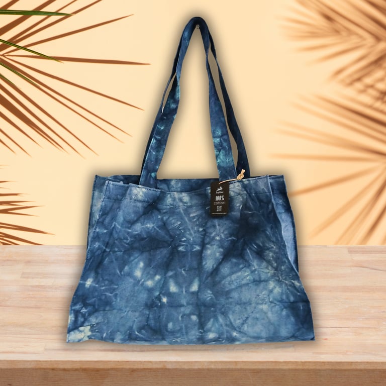 Handy Bag Deep Sea Blue Stonewash Effect Casual Durable Backpack