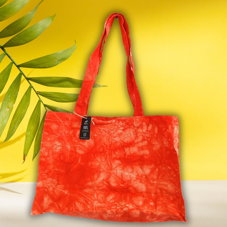 Handy Bag Desert Orange Stonewash Effect Casual Timeless Handbag