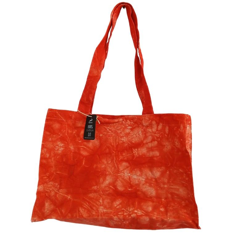 Handy Bag Desert Orange Stonewash Effect Casual Timeless Handbag