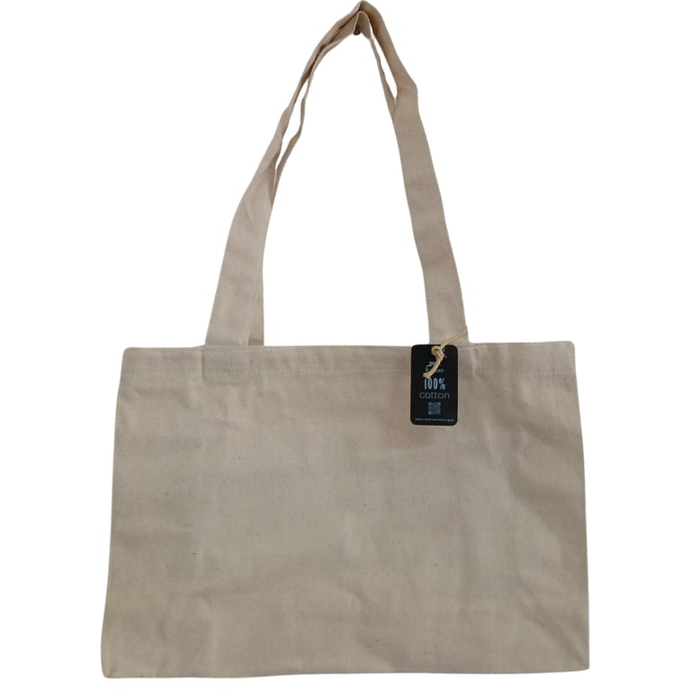 Natural Cotton Handy Bag - Practical Home Organization and Fashion Handbag