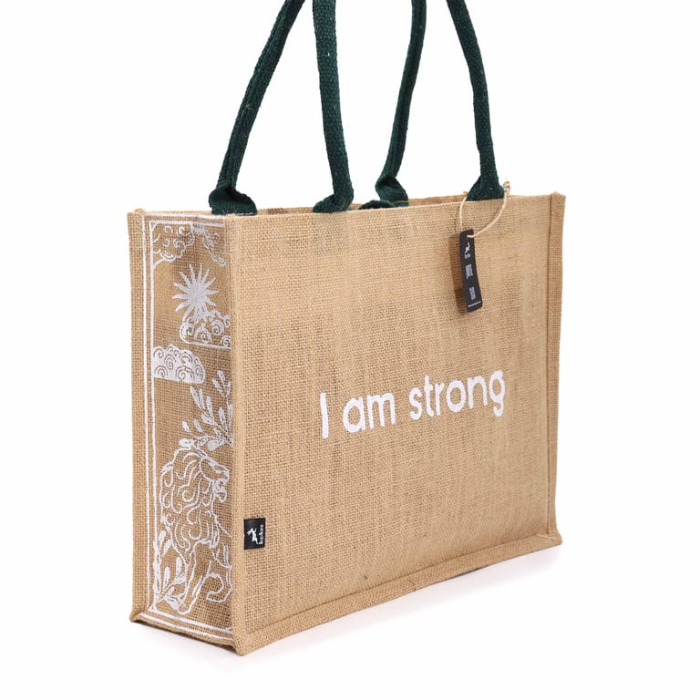Hop Hare Jute Big Bag - Strong and Durable Home Decor Storage Solution