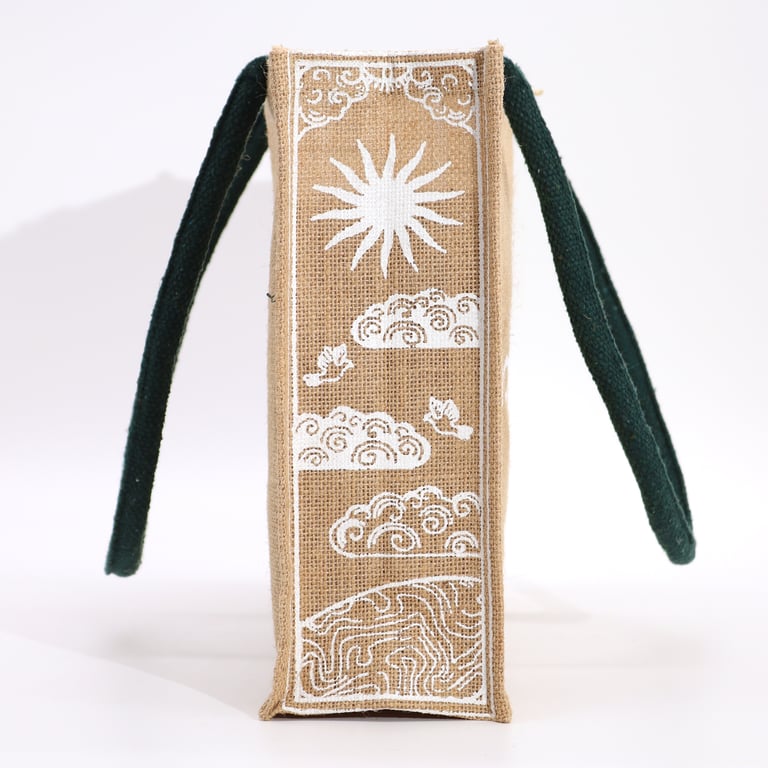 Hop Hare Jute Big Bag - Woven Storage Container for Home Decor and Organization