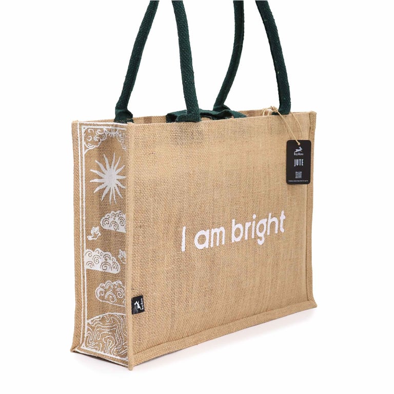 Hop Hare Jute Big Bag - Woven Storage Container for Home Decor and Organization
