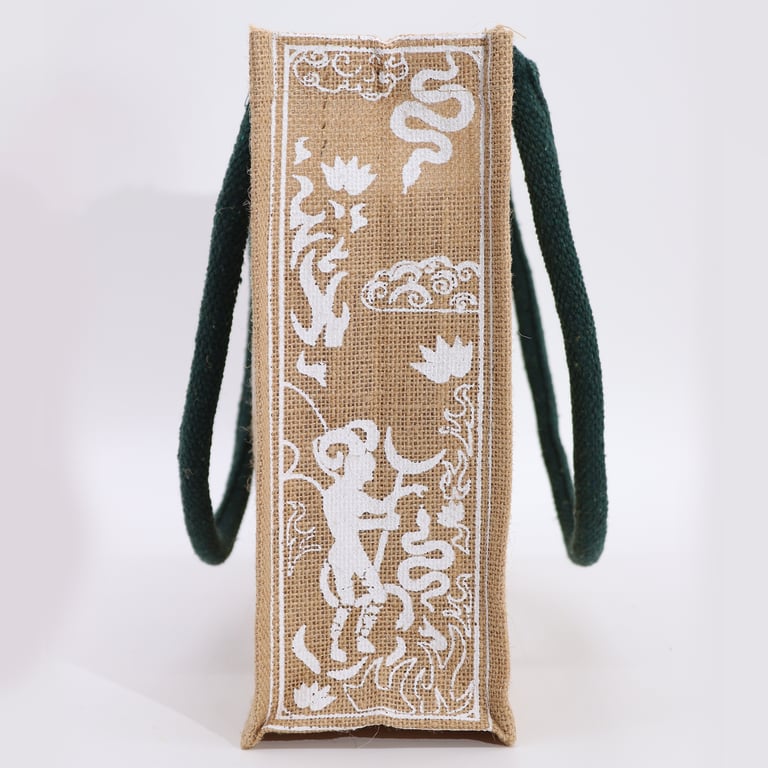 Hop Hare Jute Big Bag - Handmade Eco Friendly Home Decor Tote