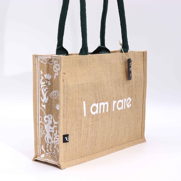 Hop Hare Jute Big Bag - Handmade Eco Friendly Home Decor Tote