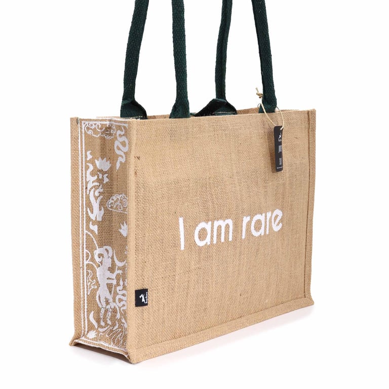 Hop Hare Jute Big Bag - Handmade Eco Friendly Home Decor Tote