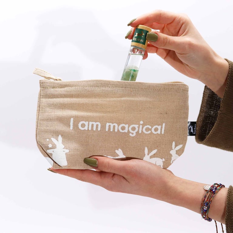 Hop Hare Pouch - Magical Storage Bag for Home & Garden, Witchcraft Supplies and Fashion Accessories