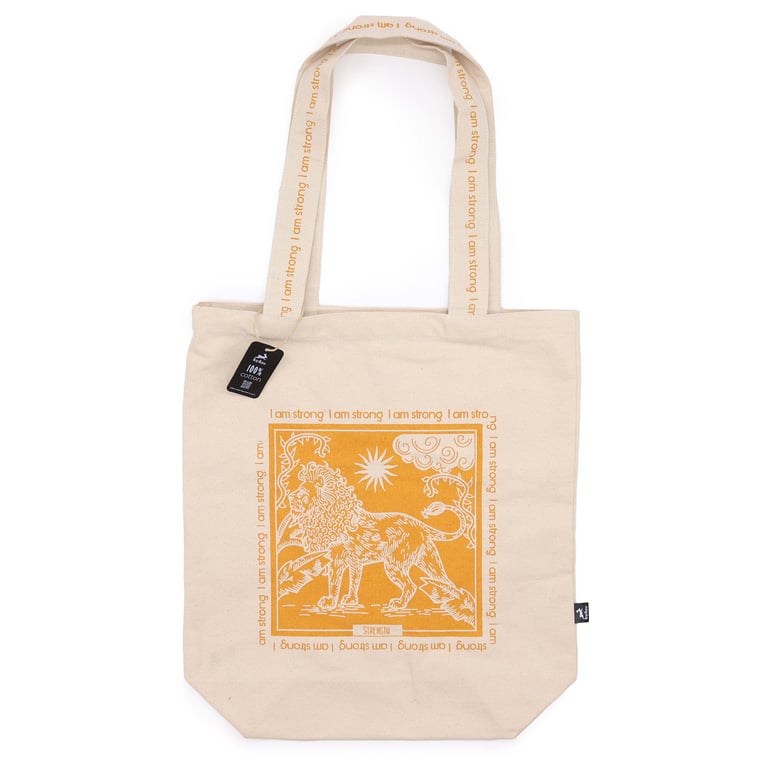 Hop Hare Tote Bag - I am Strong Fashion Statement Handbag for Women