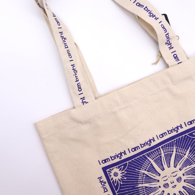 Hop Hare Eco-Friendly Reusable Tote Bag - I am Bright Animal Print Bag