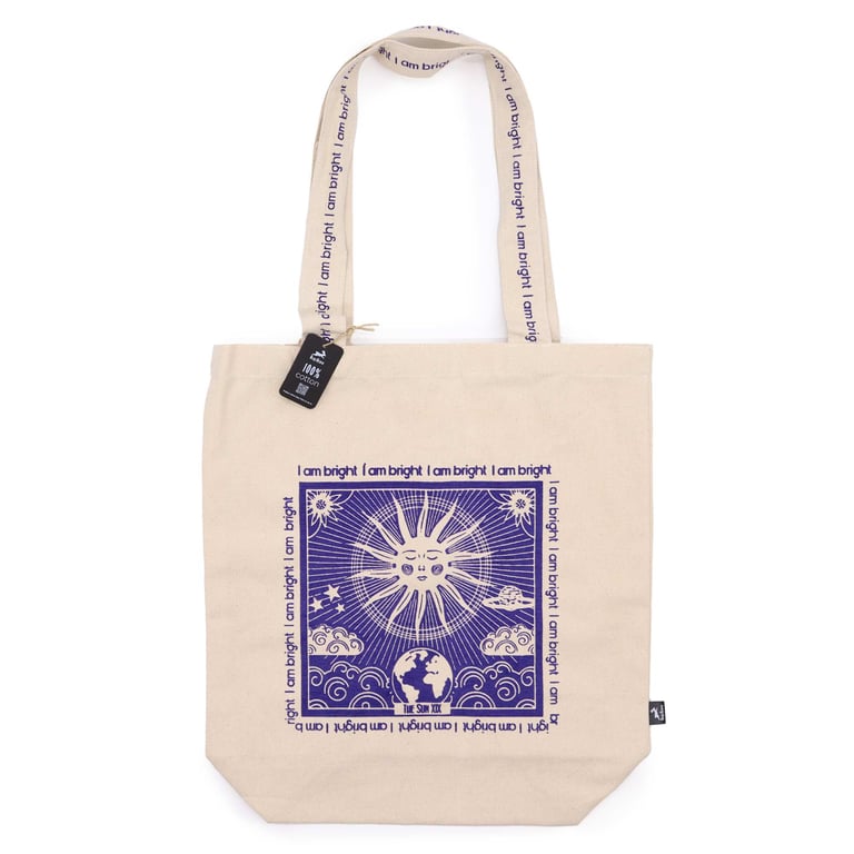 Hop Hare Eco-Friendly Reusable Tote Bag - I am Bright Animal Print Bag