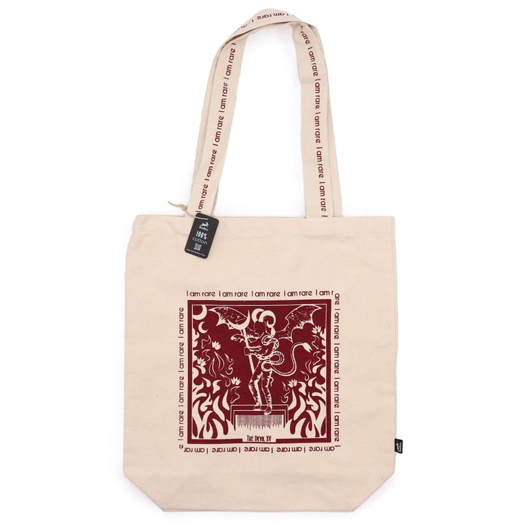 Handmade Hop Hare Tote Bag - Unique Eco-Friendly Fashion Accessory