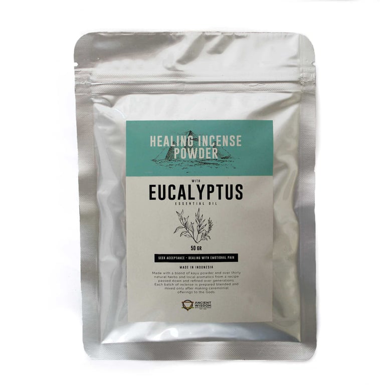 Eucalyptus Healing Incense Powder - Natural Relaxation & Home Fragrance 50gm