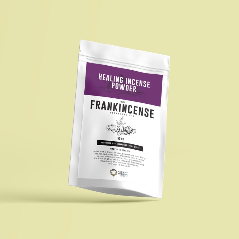 Healing Frankincense Powder 50gm - Natural Home Aromatherapy Incense for Spiritual Wellness