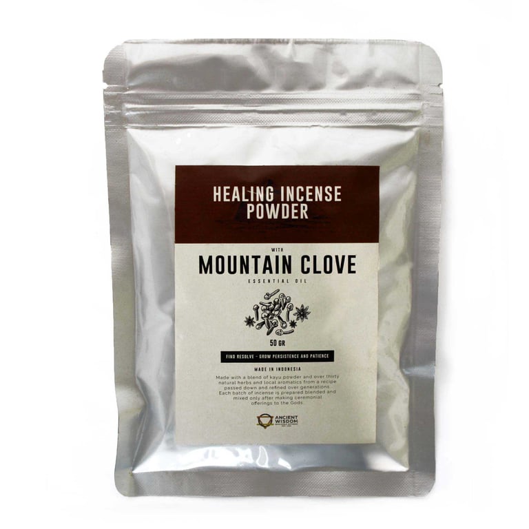 Healing Mountain Clove Incense Powder - Natural Relaxation & Home Fragrance
