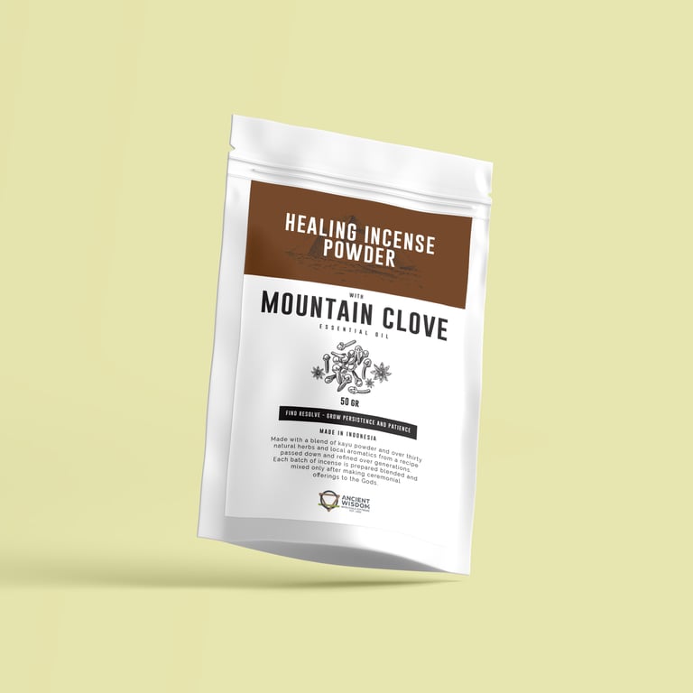 Healing Mountain Clove Incense Powder - Natural Relaxation & Home Fragrance