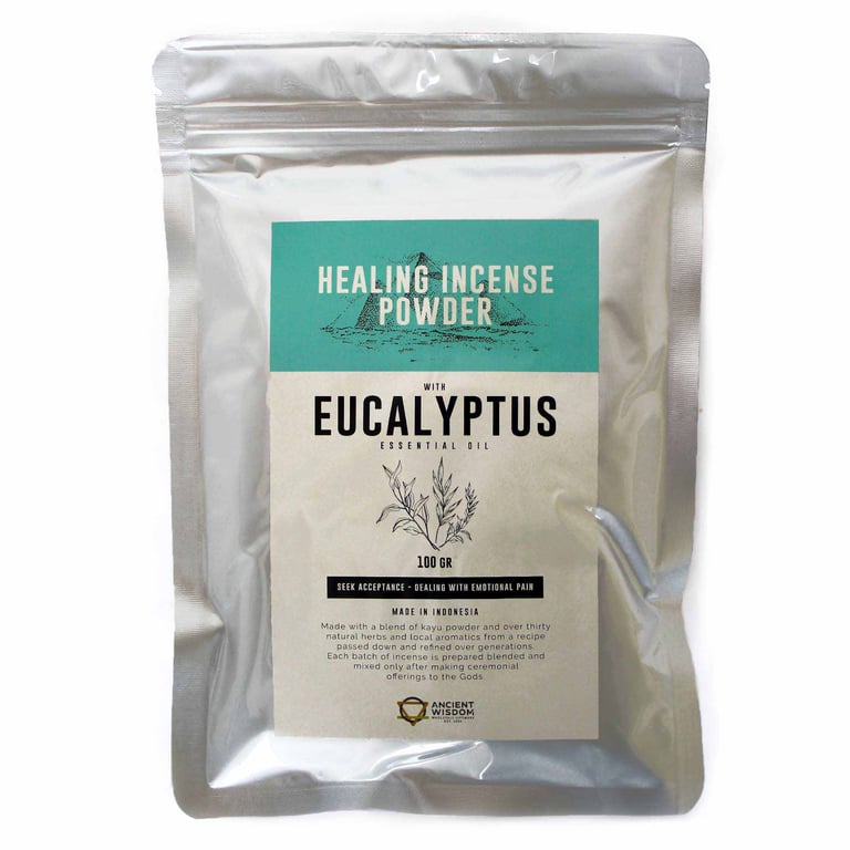 Eucalyptus Healing Incense Powder - Natural Aromatherapy 100gm