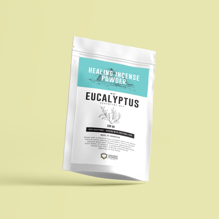 Eucalyptus Healing Incense Powder - Natural Aromatherapy 100gm