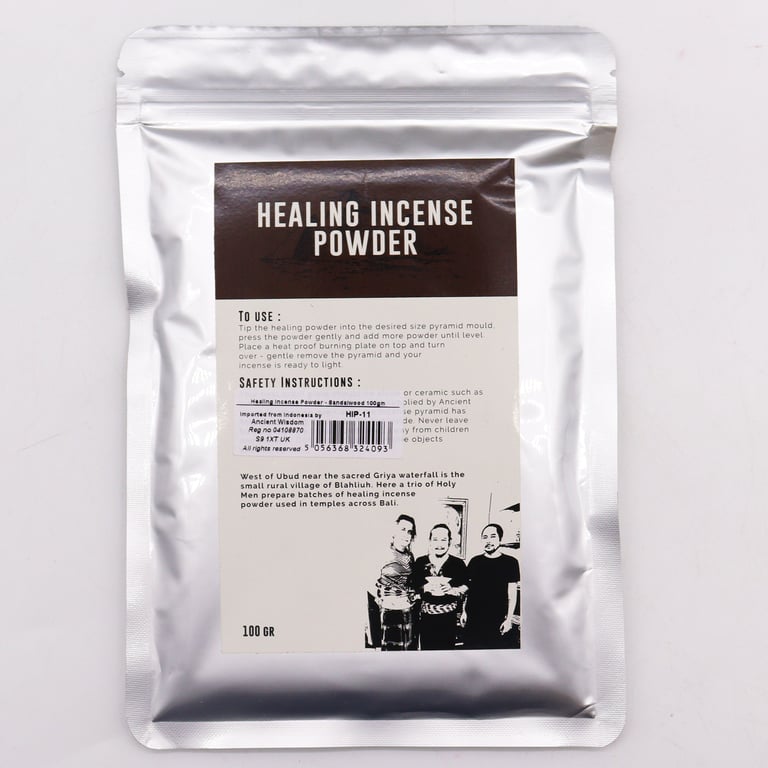 Healing Sandalwood Incense Powder - 100gm Natural Aromatic Spiritual Blend