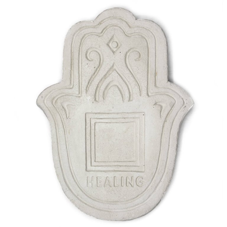 Healing Incense Plate - Natural White Stone Effect for Meditation and Aromatherapy