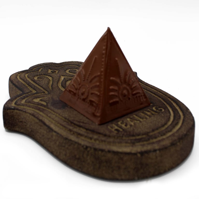 Antique Stone Effect Healing Incense Plate for Meditation and Spiritual Relaxation