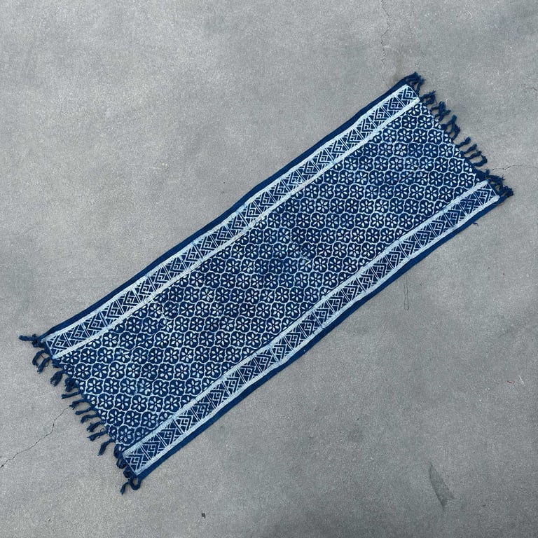 Handmade Indigo Runner (170x60cm) - Madjid Tiles - Key Feature