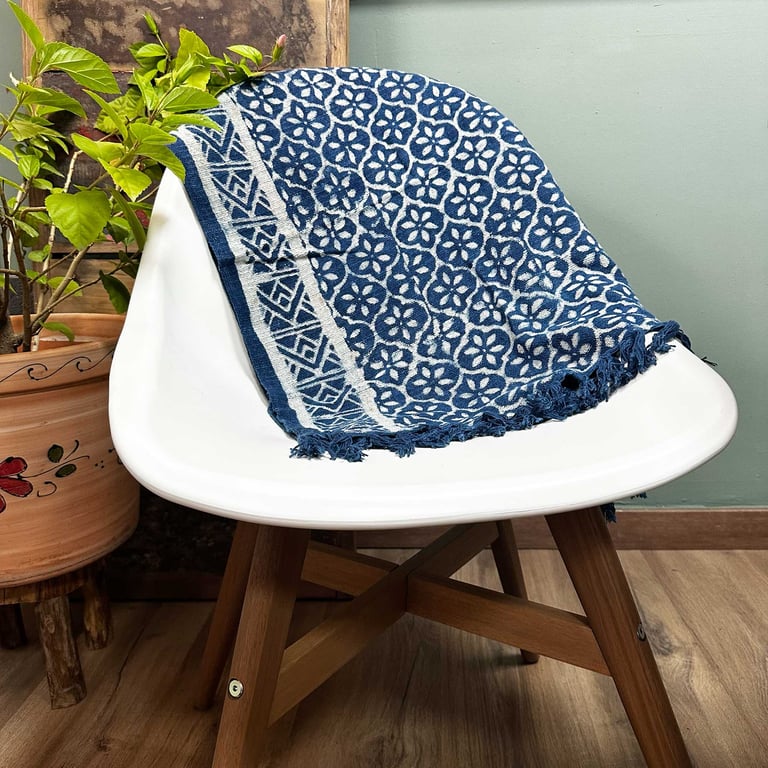Handmade Indigo Runner (170x60cm) - Madjid Tiles - Key Feature