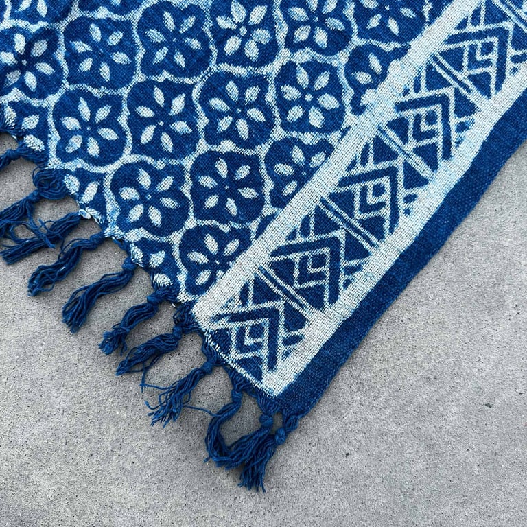 Handmade Indigo Runner (170x60cm) - Madjid Tiles - Key Feature