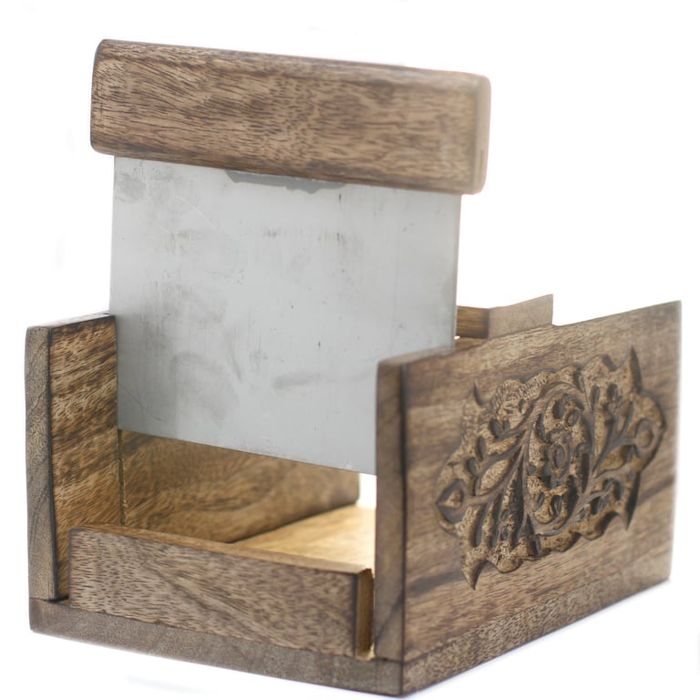 Mango Wood Soap Loaf Cutter - Artisan Carved Design