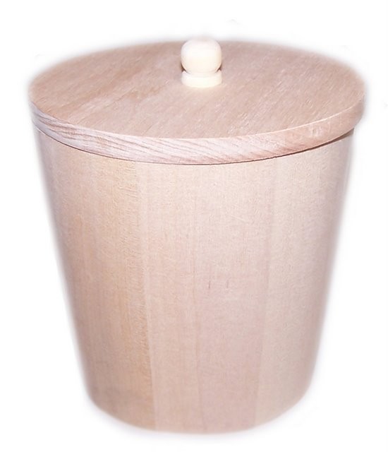 Small Wooden Display Tubs - 95mm Storage Organizers for Home Decor and Bathroom Organization