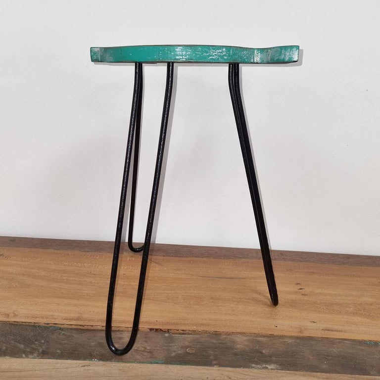 Wooden Fish Stand - Albasia Turquoise - Durable Design