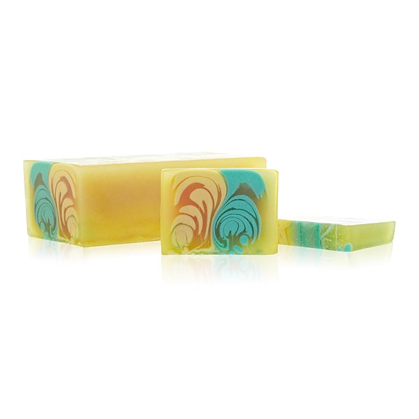 1.2kg Handcrafted Melon Soap Loaf - Artisan Quality