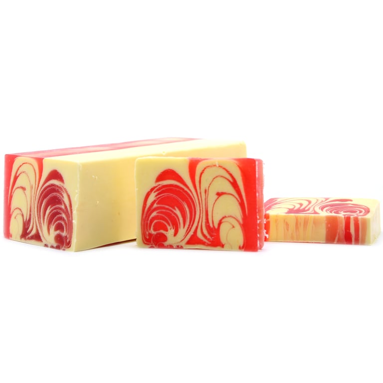 1.2kg Handcrafted Strawberry Soap Loaf - Luxury Artisan Quality