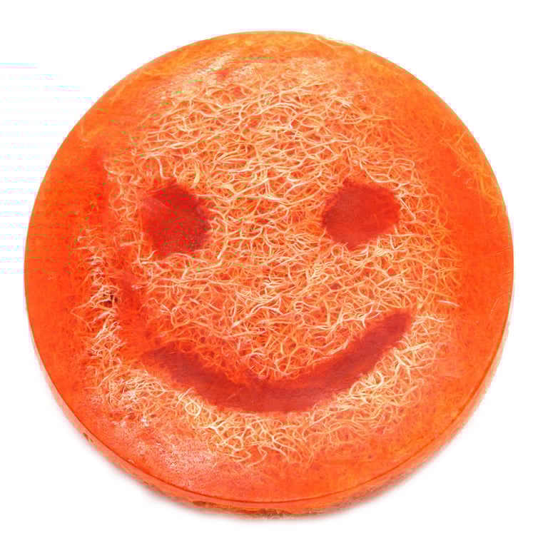 Natural Exfoliating Grapefruit Happy Scrub Soap - Gentle Skincare Body Cleanser