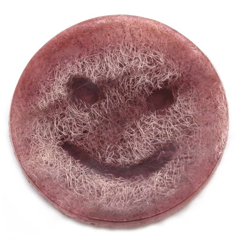 Purple Grape Happy Scrub Soap - Natural Exfoliating Skin Renewal Soap