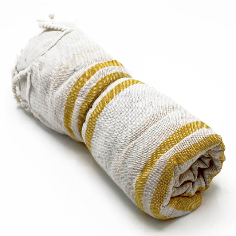 Hamman Spa Towel - Luxury 90x170cm Bath Towel in Vibrant Sunrise Yellow