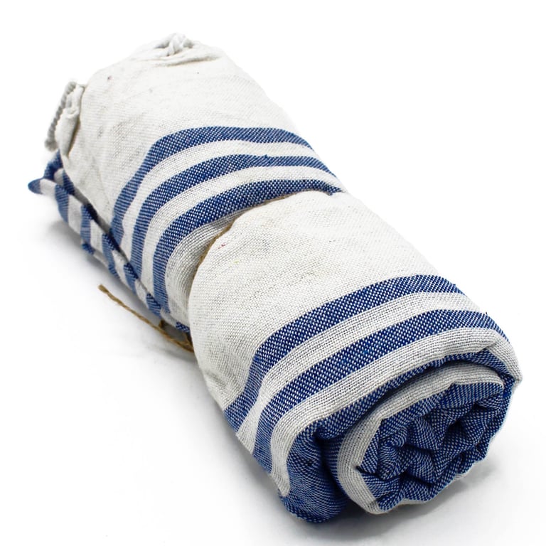 Luxury Hamman Spa Towel - Ocean Blue 90x170cm Bath Linen Set