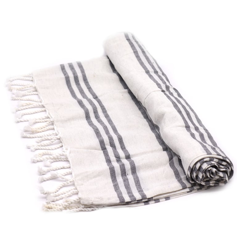 Charcoal Hamman Spa Towel - Large Detox Body Wrap 90x170cm