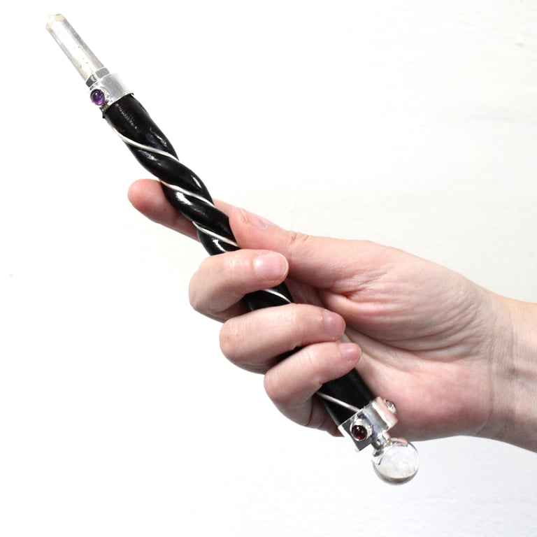 Copper Tiger Eye Star Healing Wand (Twisted Design)