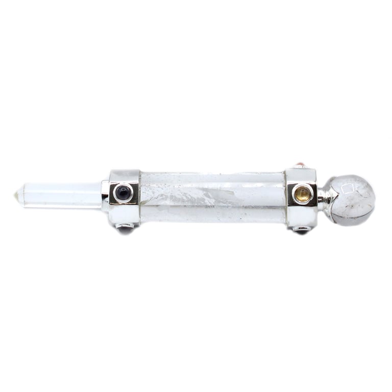 12cm Quartz Hexagonal Crystal Wand - Rock Healing Tool