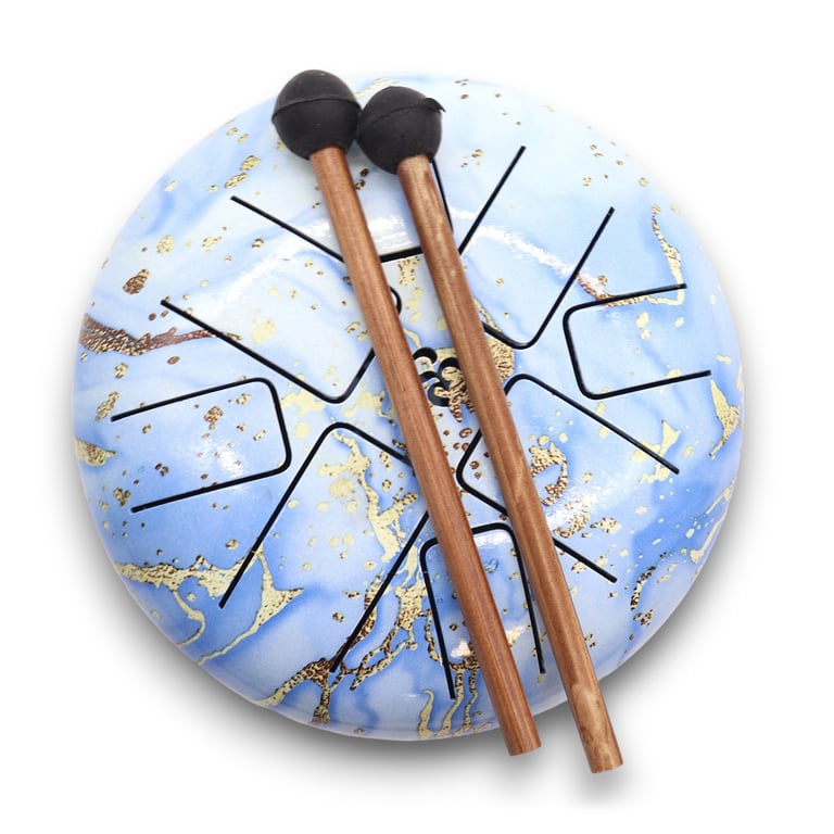 18cm Blue Sky OM Hapi Drum - Portable Handmade Didgeridoo